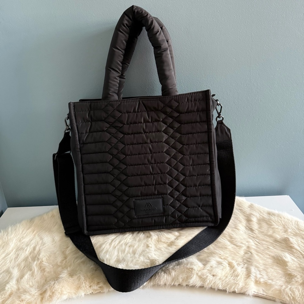 Markberg VIKA Black Snake Quilt Nylon Water Repellent Tote Bag